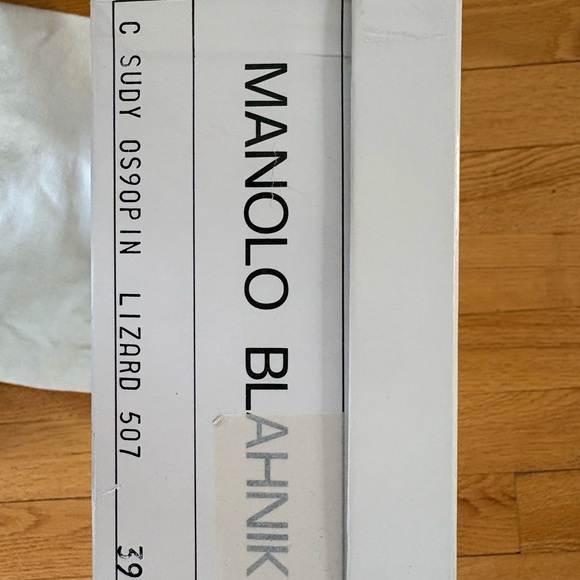 Manolo Blahnik Gray Embellished Heels - Picture 4 of 4